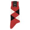 Naigai Style STANDARD Made Japan 90 Crew Length Casual Socks Men Heel Intarsia Argyle Gift