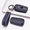 Silicone Car Key Fob Cover with Matching Keychain Designed for BMW 1 3 5 Series X1 X3 X5 E90 E60 E87 E91 E92 E84 E70 This Protective Key Case Features