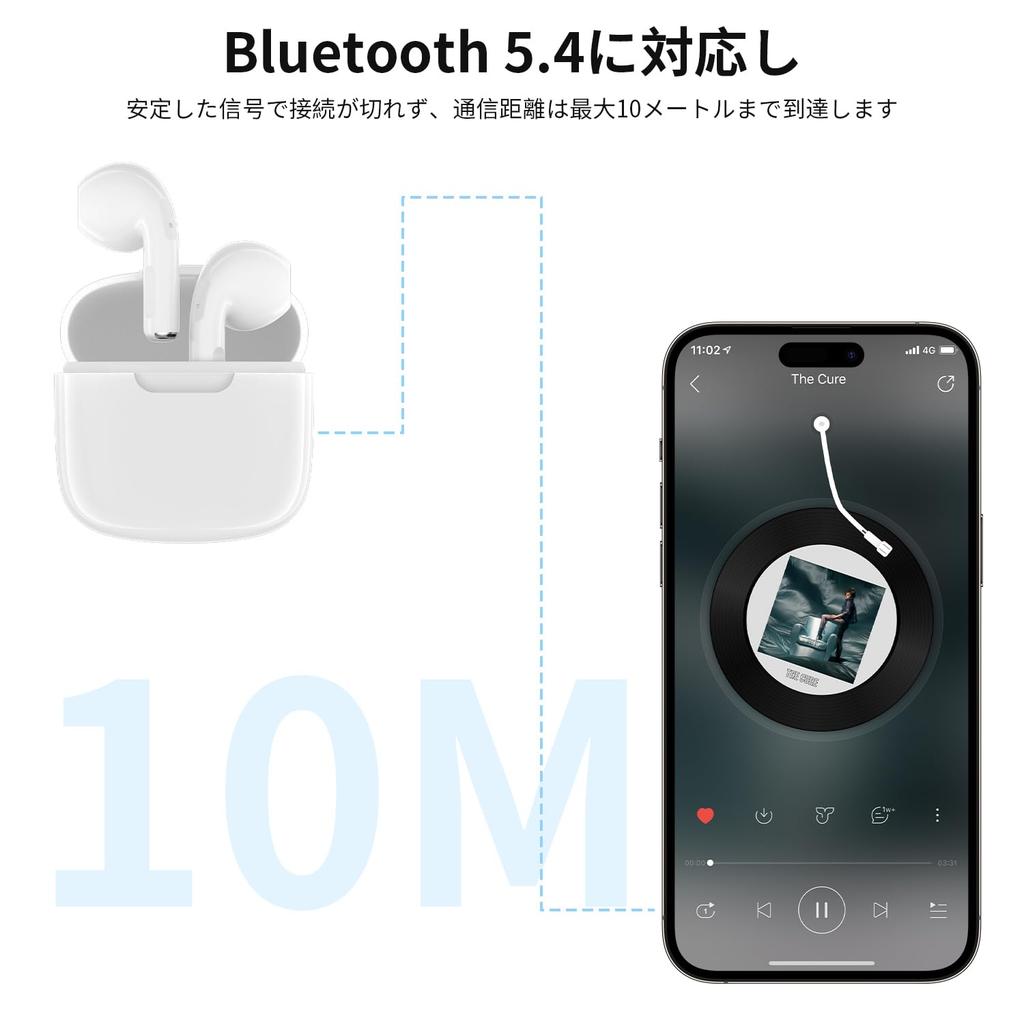 Design Bluetooth Wireless Earbuds with Touch Auto Sound Quality Deep Low 13mm 4 Hours of Continuous Single Ear Noise Cancelling for and School