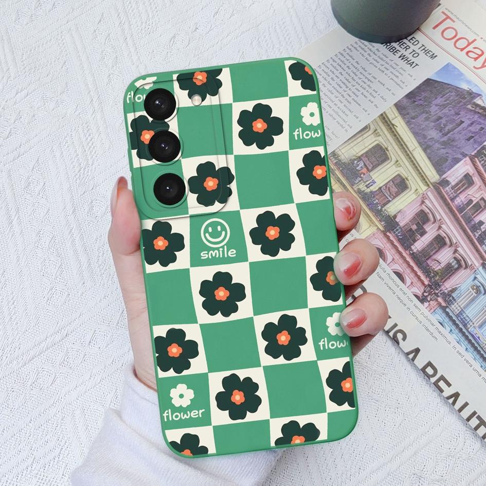 Phone Case For Samsung Galaxy S20 S21+ FE S22 S23 + Ultra Note 20 Ultra Fashion Shockproof Square Silicone Case Cover For Samsung S23 Bumpers Fundas