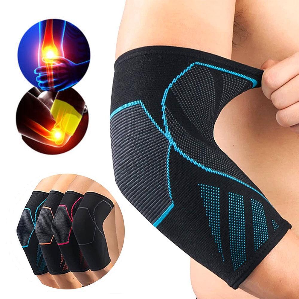 1Pair Sport Elbow Brace Compression Sleeves Elastic Arm Support Protector Men Women Weightlifting Arthritis Volleyball Tennis