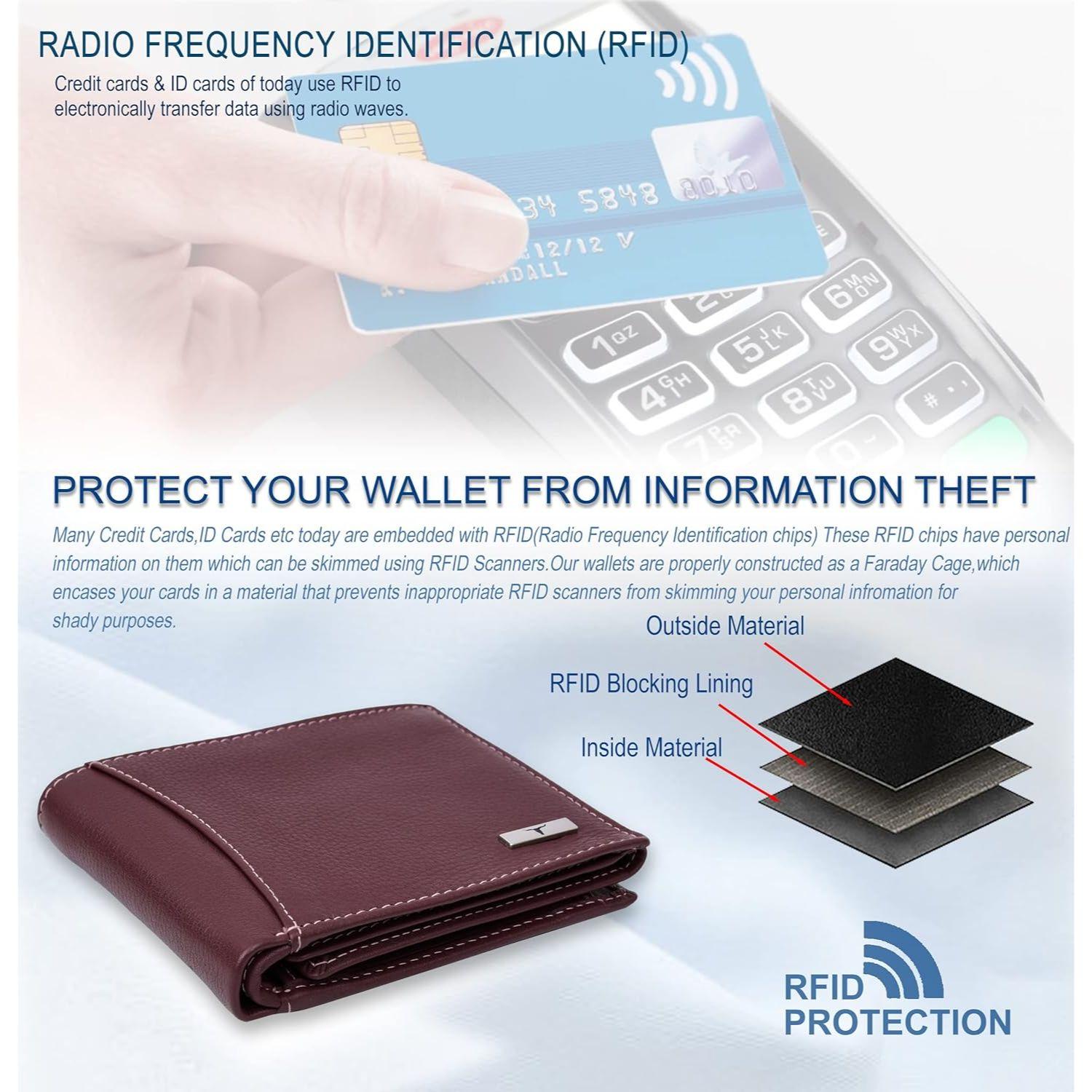 Мужской кожаный кошелек Oliver Brown с коробкой — фото 6