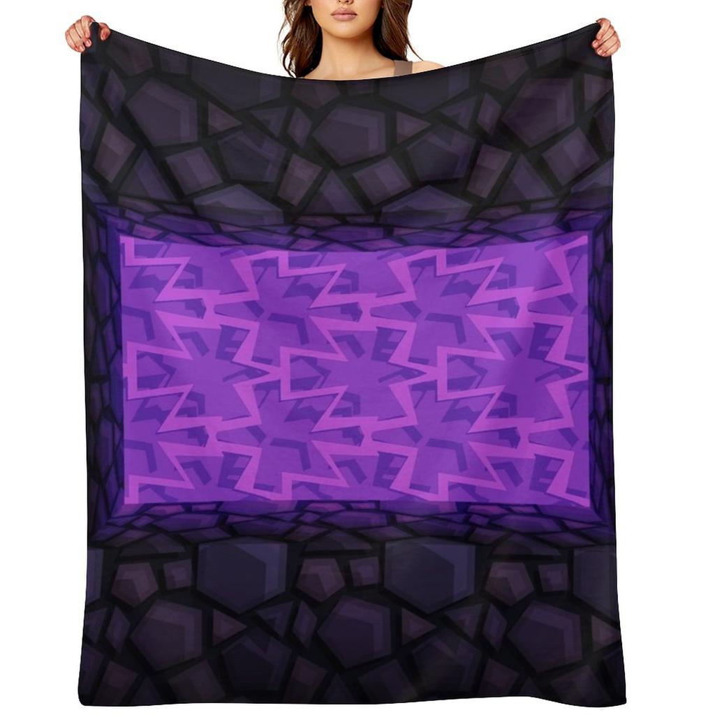 Portal Nether Ossidiana - Coperta PuraBDcraft Divano Gigante Divano Termiche per Viaggio Campeggio Coperte