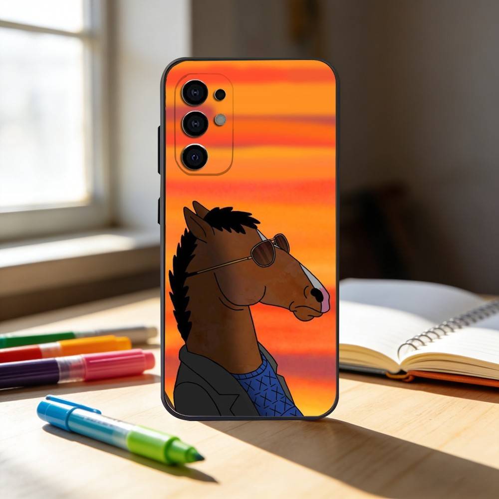 B-Bo-Jack-Horse-man Phone Case For Samsung S25,S24,S21,S22,S23,S30,Ultra,S20,Plus,Fe,Note,10,9,5G Black Cover