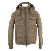 Moncler FLORIAN Florian Herringbone Hooded Down Jacket 2 BrownUsed