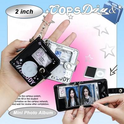 2 Inch Mini Photo Album Mini Photocard Holder Soft Leather Photo Card Binder Star Chasing Supplies Kpop Idol Binder