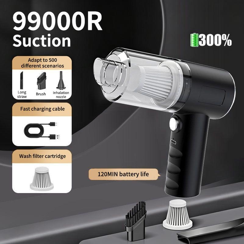 1SET Cordless Handheld Car Vacuum Cleaner Dual Use Suction and Blowing Portable Rechargeable for Car Interior