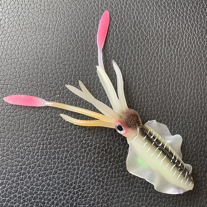 Fishing Soft Squid Lure Luminous/Uv Squid Jig Fishing Lures For Sea Fishing Wobbler Bait