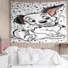 Dalmatian Paws And Collar Tapestry, Unique Design Tapestry, Suitable for Bedroom,Livingroom, Playroom,Heartwarming Fan Holiday Gifts