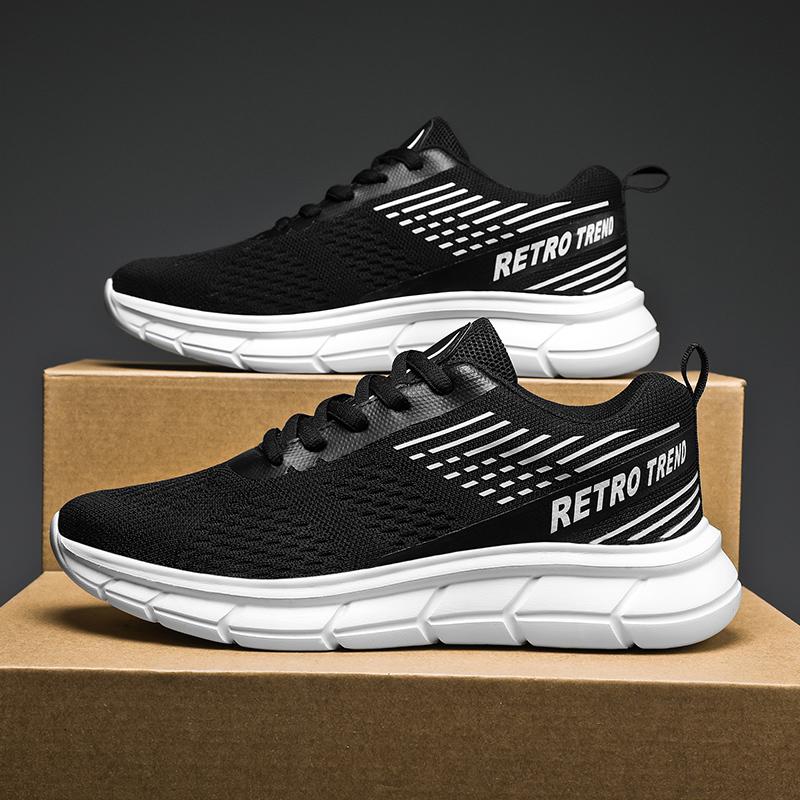 Nye utendørs slitesterke løpesko for menn, ultralette, enkel stil pustende joggesko størrelse 39-46