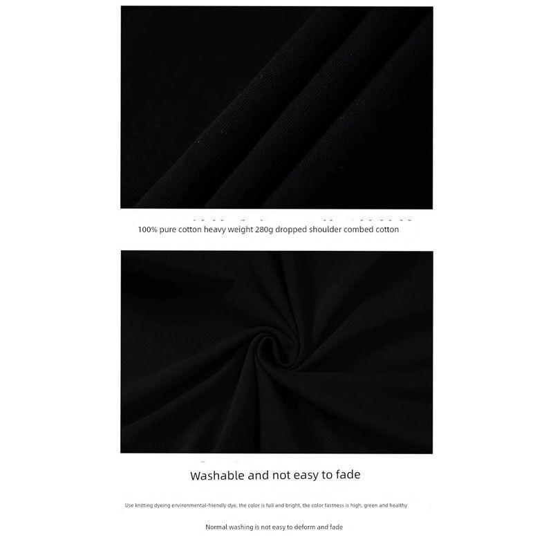 Wassup Trendy American Cartoon T-Shirt Short-Sleeved Couple Summer New Heavyweight Pure Cotton Versatile Unisex Top