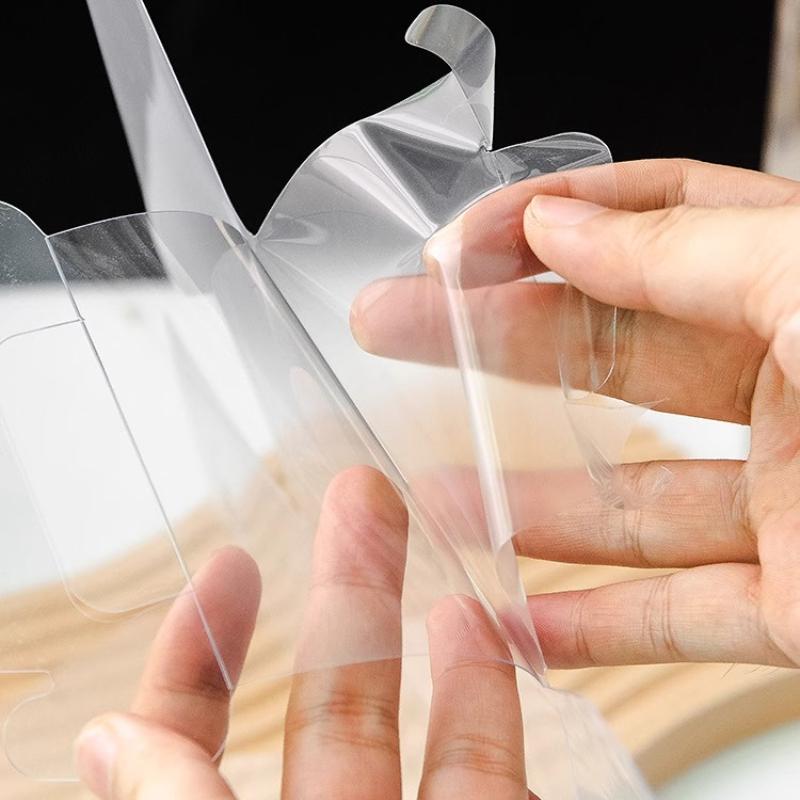 Caixa Descartável Transparente para Bolo Peça Única Portátil Caixa de Presente para Pastelaria Embalagem Portátil Explosiva para Bolo com Vários Tamanhos para Escolher
