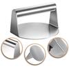 Stainless Steel Patty Press: Teppanyaki, Squid, Barbecue, Steak, and Hamburger Tool for Camping.