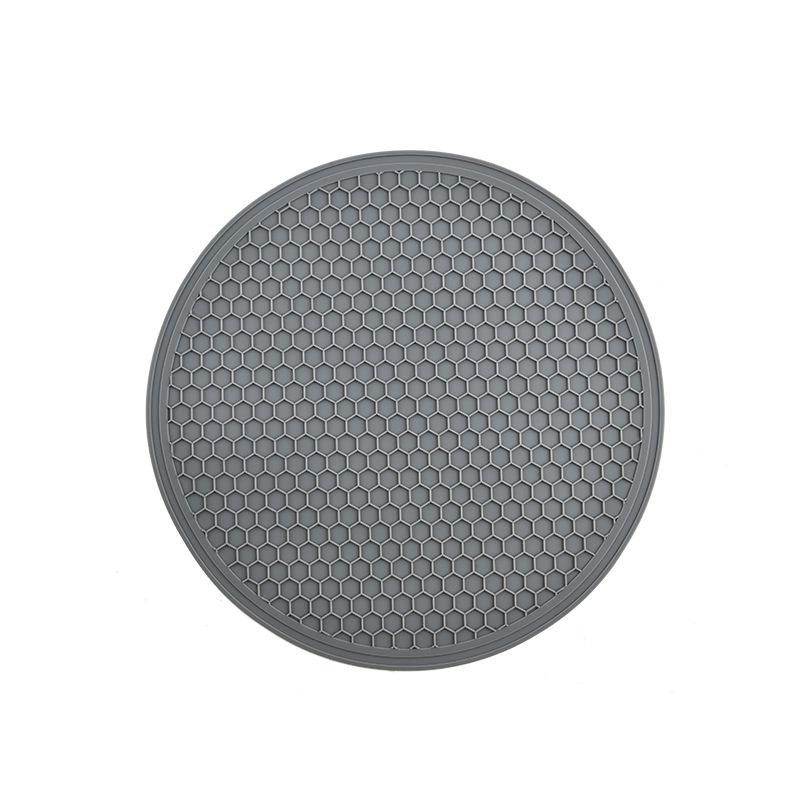 Tappetino da Tavola e Microonde in Silicone a Nido d'Ape - Rotondo, Multifunzionale, Isolante, Anti-scottatura, Ideale per Ciotole, Piatti e Casseruole.