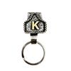 Western Cowboy Letter Keychain Vintage Initial A-Z Key Clip Metal Key Chain Belt Keyring Denim Style Accessory