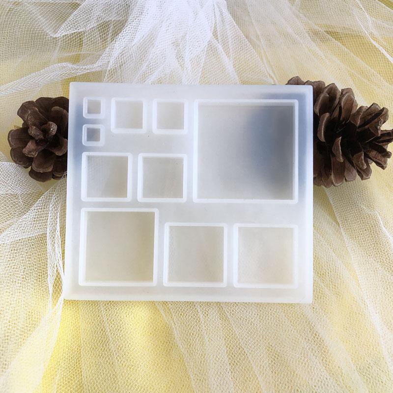 DIY Crystal Epoxy Resin 3D Square Multi-Specification Silicone Mold For Decorating Jewelry Making Accessories
