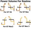 New For Realme GT Neo 2 3 Neo2 5G Power On Off Volume Camera Key Button Switch Flex Cable