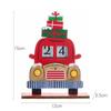 Wooden Christmas Advent Calendar Santa Claus Car Wooden Ornament Santa Calendar Ornaments  Desktop