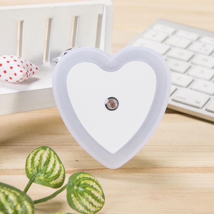 Heart-Shaped LED Night Light with Sensor