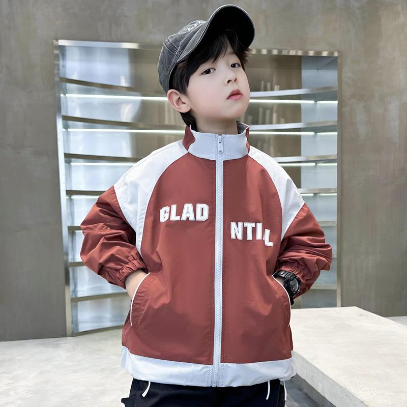 

Модное пальто для мальчиков, весна и осень, детский красивый повседневный тренчкот 170cm оранжевый