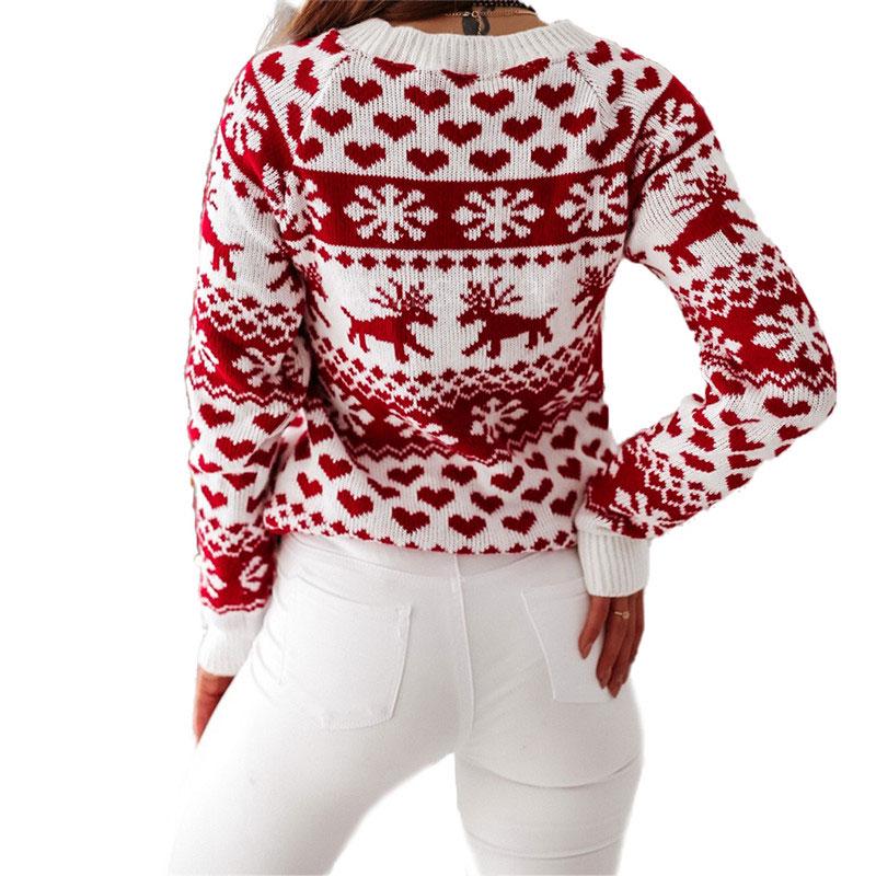 snowflake christmas jumper womens