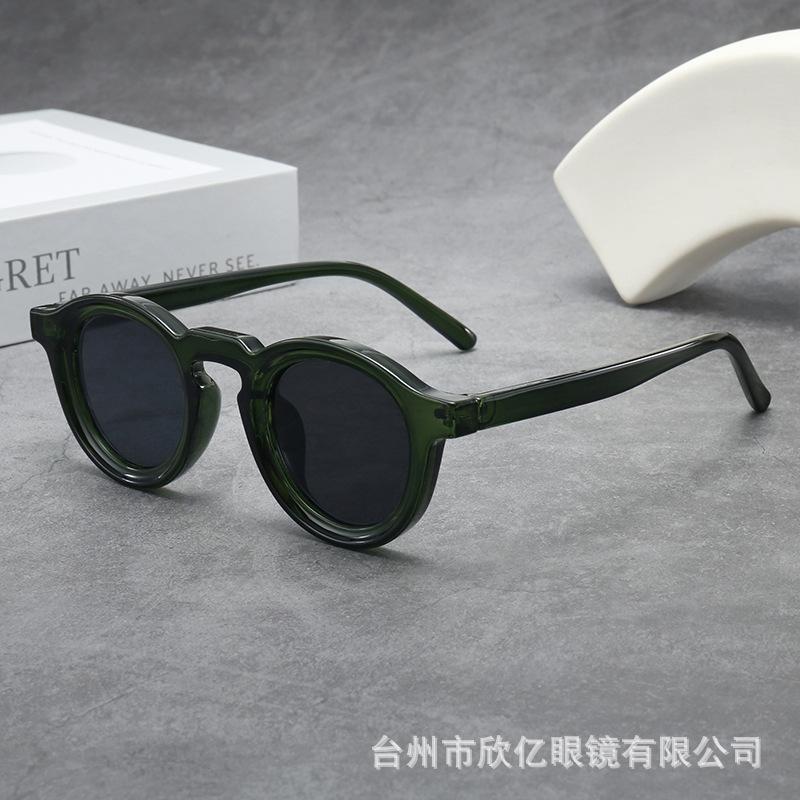 Vintage Small Frame Round Sunglasses Women Men Luxury Brand Designer Popular Punk Shades Hip Hop Sun Glasses UV400