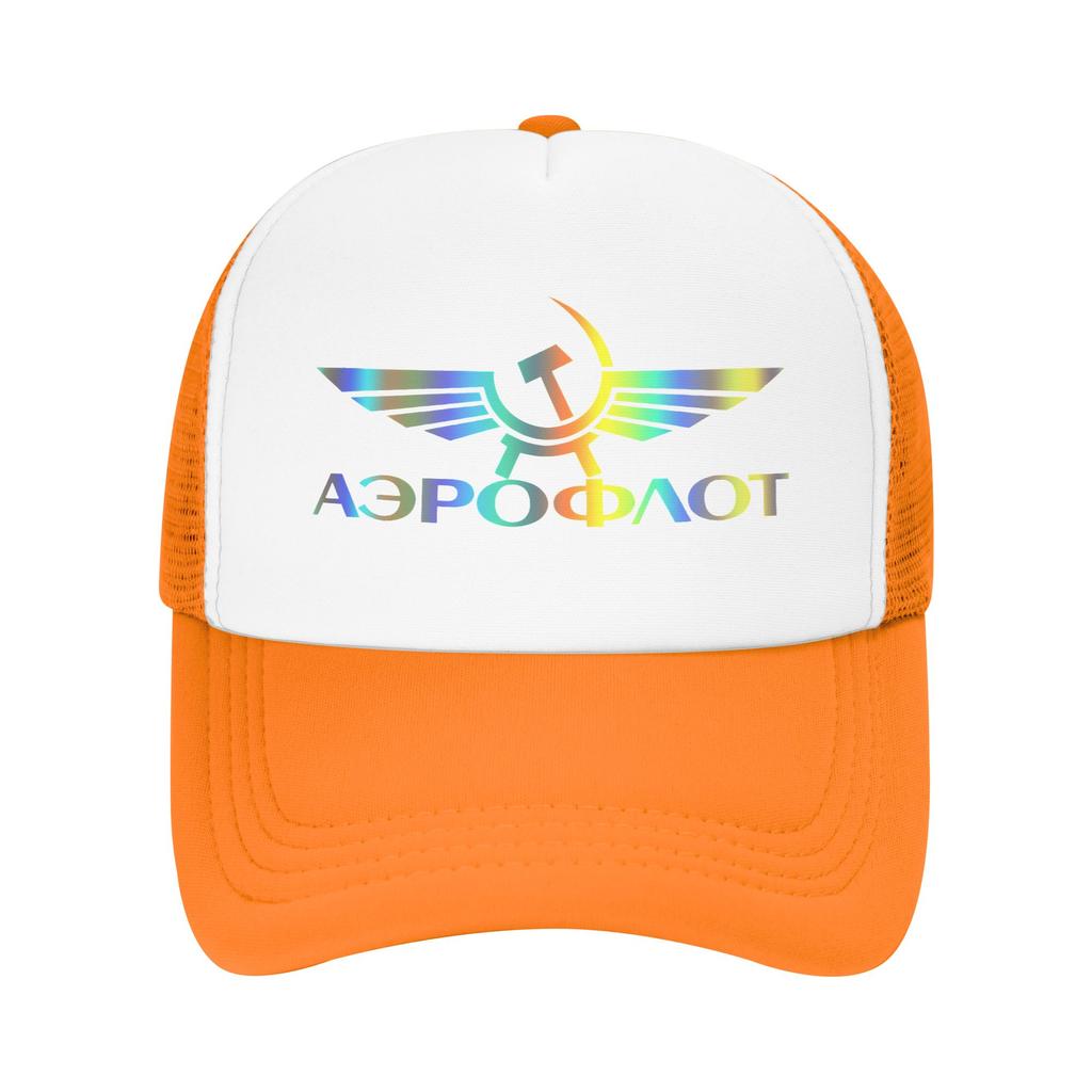 Summer Sun Hats Aeroflot Aviation Russe Pilote Aerospace Baseball Cap Stylish Trucker Hat Summer Women Men Rock Snapback Cap