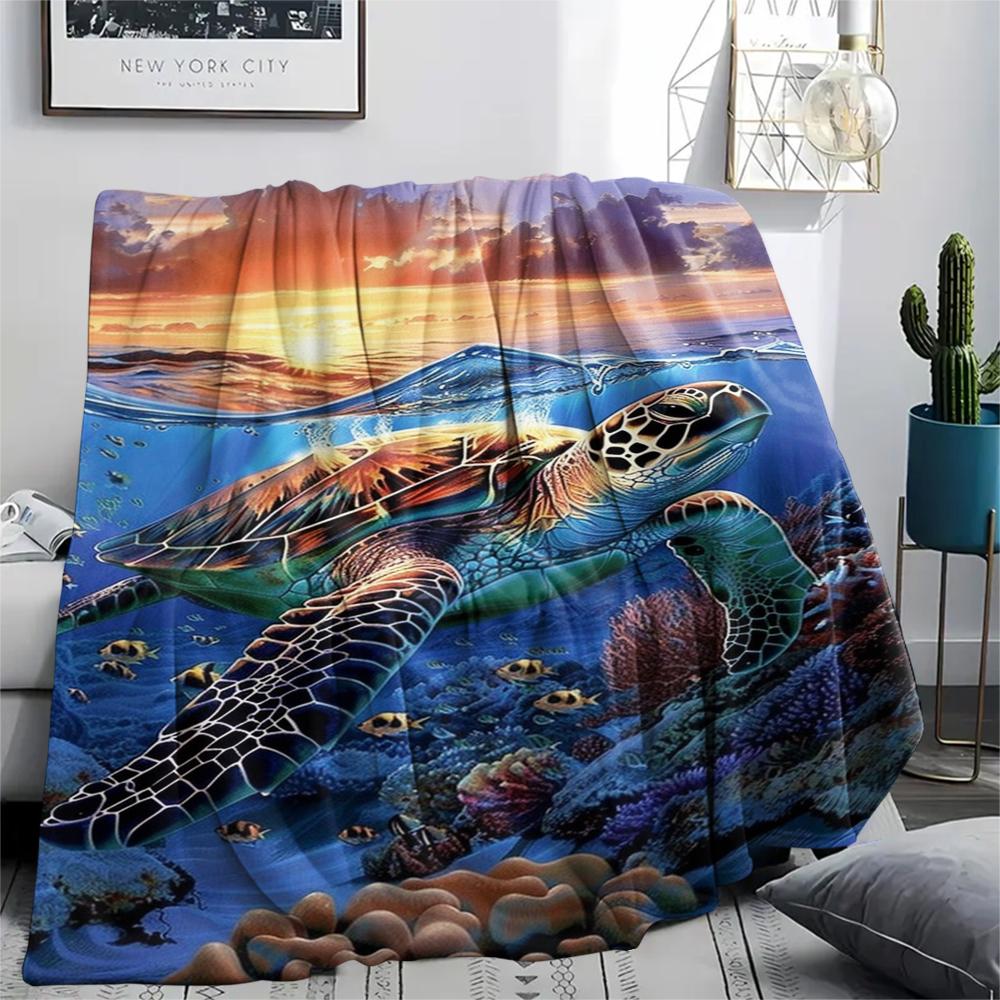 1 Peça Manta de Flanela com Estampa de Desenho Animado, Alta Qualidade Confortável para Todas as Estações, Decoração de Casa, Calor e Conforto, Perfeita para Presente de Natal Aniversário