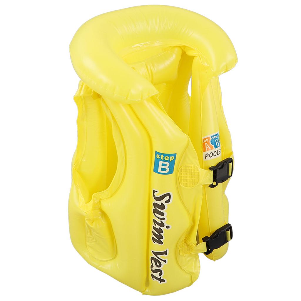 Toddler Inflatable Swim Suit Quick Release Buckle Children Kids Swimming Vest for 3‑8 Years Old