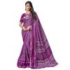 Greciilooks Plain Cotton Latest Design For Women Silk Banarasi Saree (GlS2 Purple)