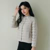 Women's Lightweight Down Jacket Thin and Warm V Neck Round Neck Solid White Simple Design Duck Down Coat