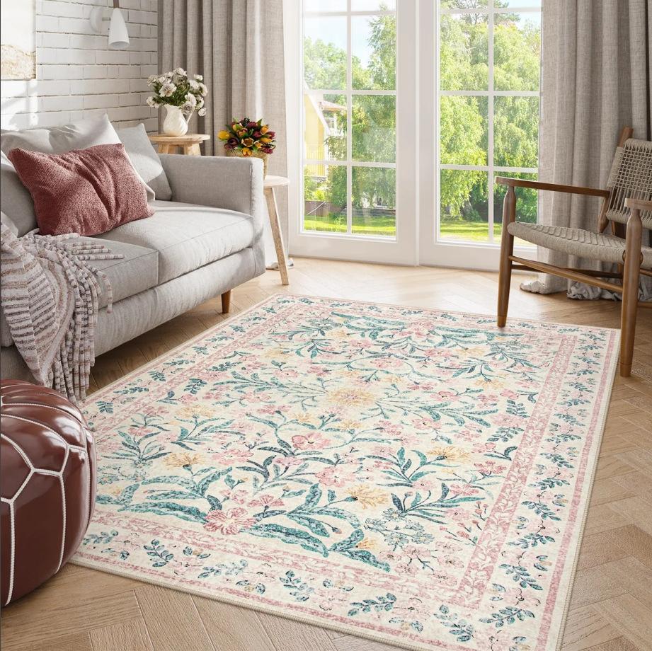Jungle Animal Green Rugs Tiger Area Carpet for Living Room Non Slip Machine Washable Floor Mat Home Decor Bedroom Rug