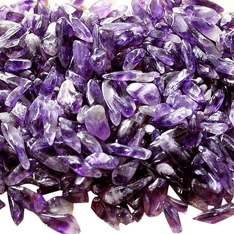 NEU 100% Natürlich Los von Kleinen Klaren Amethyst Quarz Kristall Gesteins Splittern 100g AAA+++