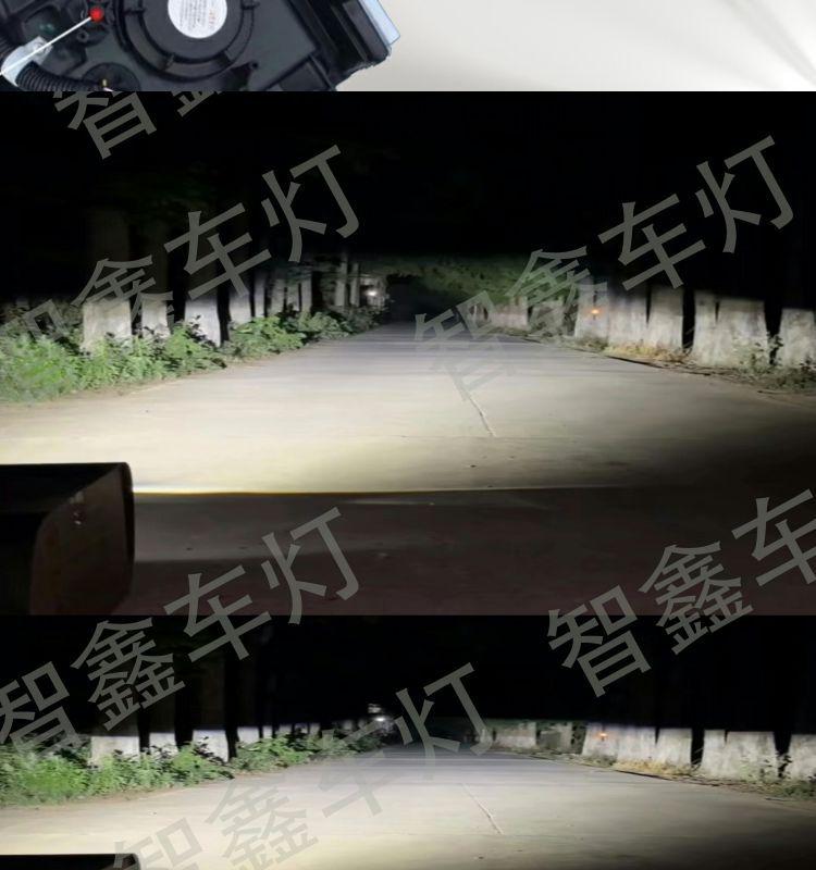Compatible Front LED Headlights for Haowo Light Truck 18 Model Hanjiang Tongsai G5X - Transparent Original Style