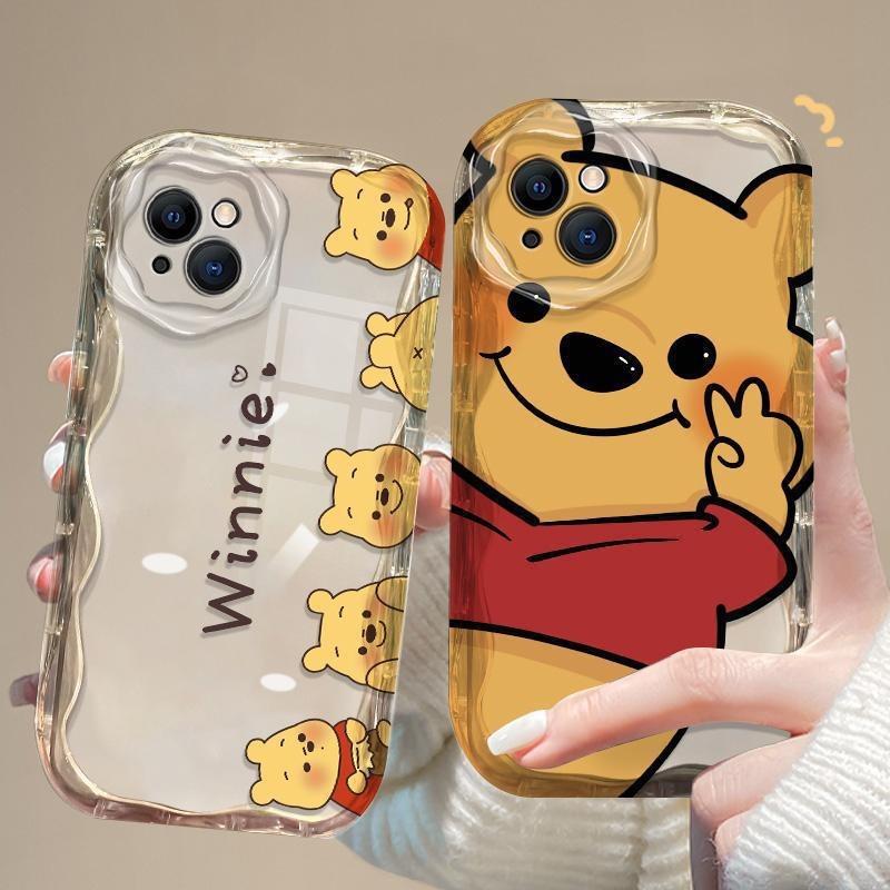 Cute Bierwini bear applies to Apple 16PRO mobile phone case iPhone12promax anti-drop 15 transparent 14.