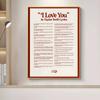 Ways To Say I Love You Canvas Painting Lyrics Poster Nordic Wall Art Retro Music Quotes Picture Print for Living Room Home Decor