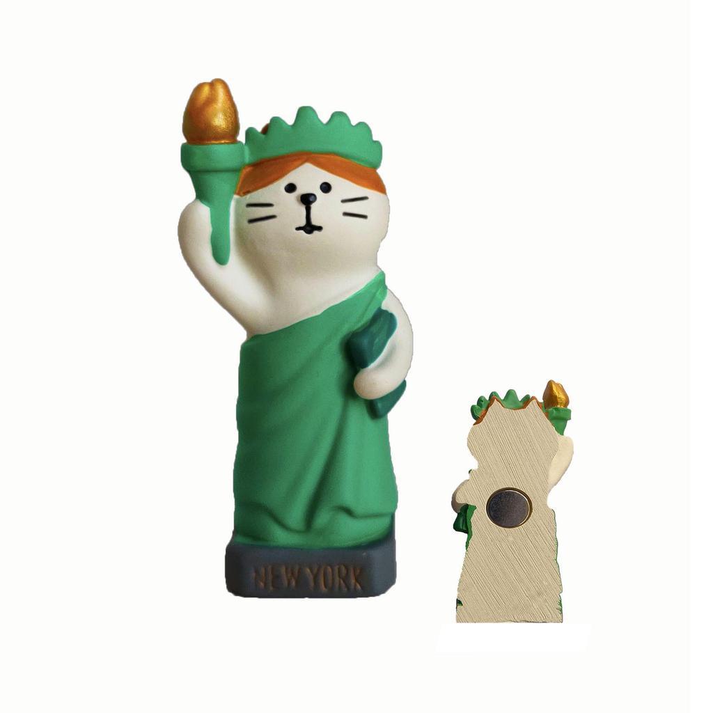 Japanese Cat Magnet: Cute Resin Sticker & Message Clip Toy for Refrigerator Decor