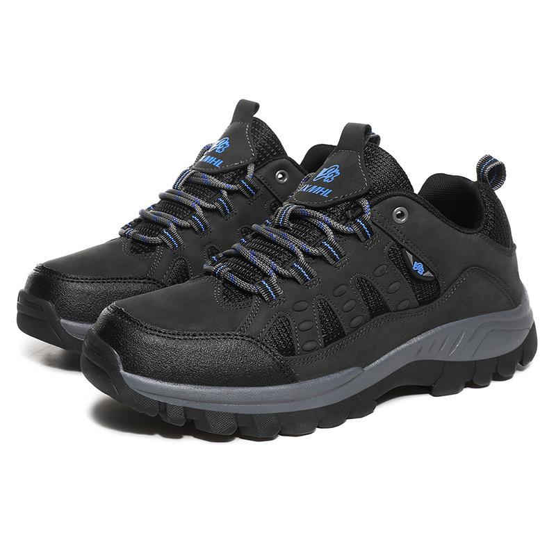 Four Seasons Low Top Outdoor Hiking Shoes Lightweight Large Size Couple Tide Shoes Korean Edition Tide Sports Casual Shoes Men and Women