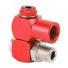 2Pcs 360 Degree Swivel Air Hose Fittings 1 4in NPT No Leakage Connector with 1 4in MNPT Quick Connect Air Compressor