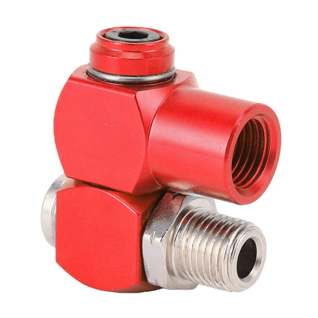 2Pcs 360 Degree Swivel Air Hose Fittings 1 4in NPT No Leakage Connector with 1 4in MNPT Quick Connect Air Compressor
