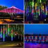360 LED Solar Lights Meteor Shower Rain Tree String Light Garden Party Outdoor