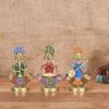 Rajasthani Vintage Musician  (Set of 3) | Handicraft Figurine | Home Decor Showpiece for Living Room | | Interior Decoration (Multicolor)