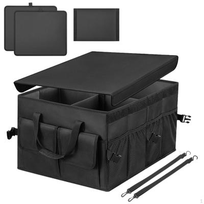 Trunk Organizer for Car Folding,Non Slip Bottom,Sturdy Storage Box Foldable Cargo Net