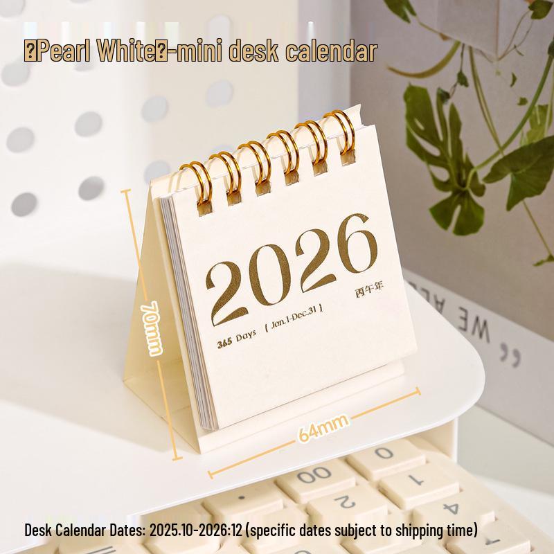 2026 Jahr des Pferdes Niedlicher Cartoon Schreibtischkalender & Planer Notizbuch für Studenten