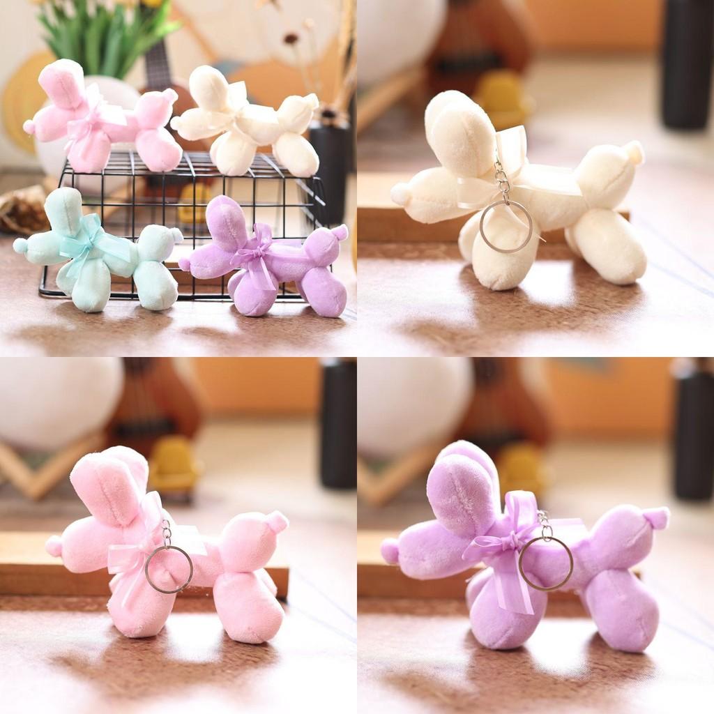 Dog Plush Small Keychain Cute Cartoon Charm Soft Material Bag Decoration Doll
