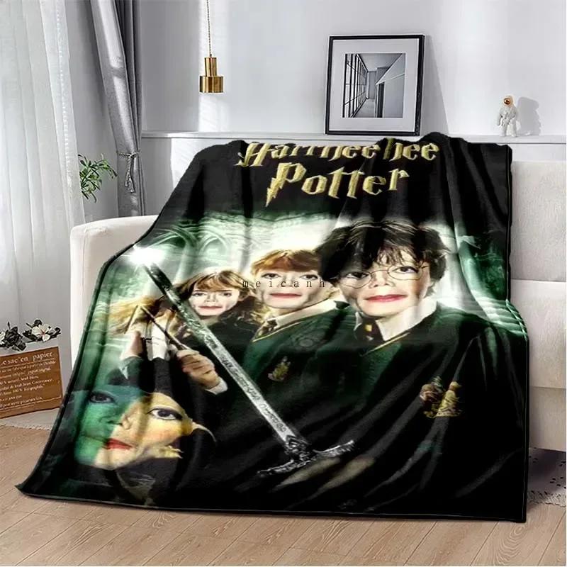 Custom Pop Music Michael J-Jackson Printed Flannel Blanket , Warm Soft Cozy Blanket Flannel Livingroom Home Decor Birthday Gi