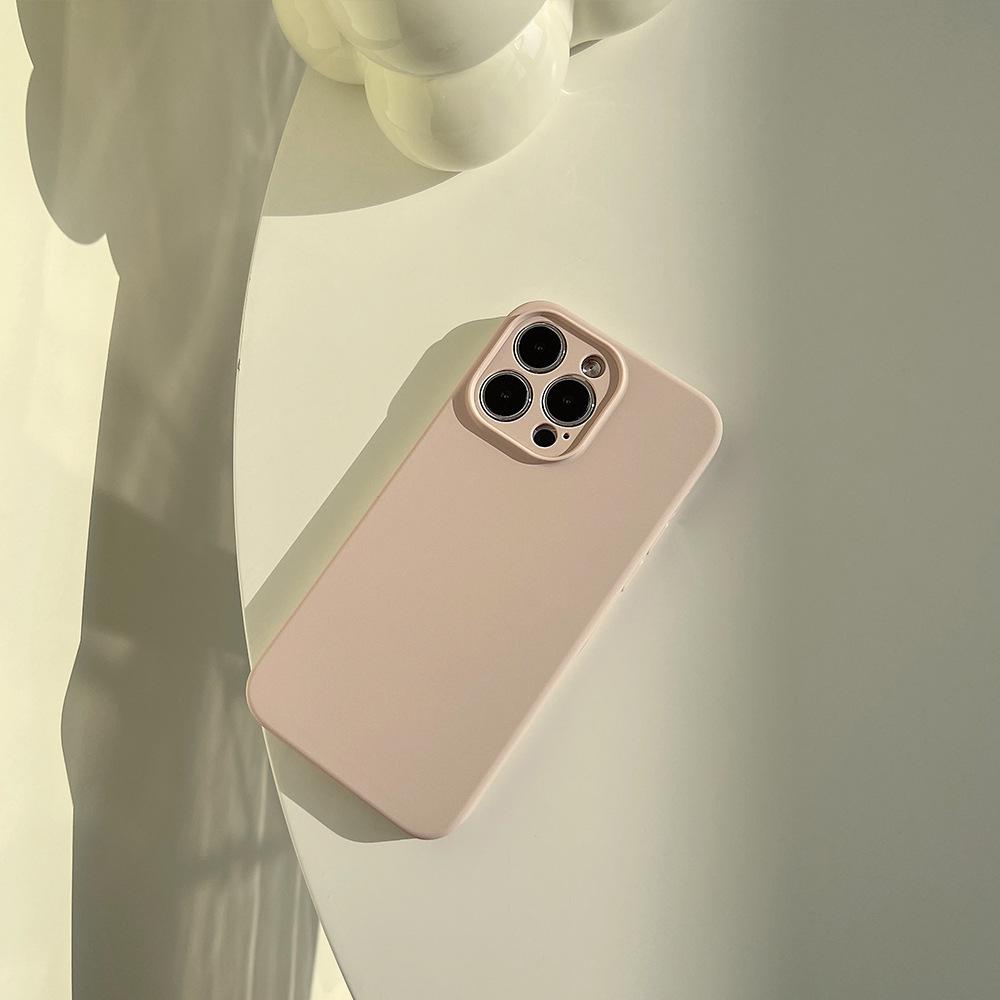 Liquid Silicone 14pro Max for Iphone14 Mobile Phone Case Apple 13 Solid Color 12/11 Premium 14plus