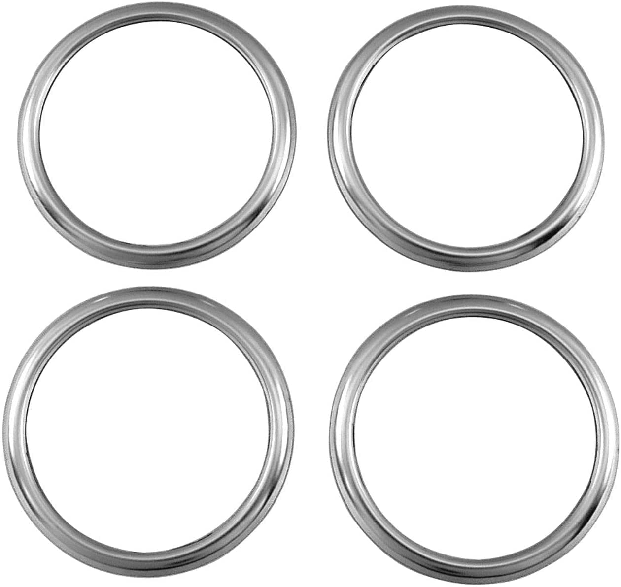 BRIGHTZ Super Carry DA16T Кольцо центральной ступицы из нержавеющей стали, 4 шт., Сатиновый серебристый,