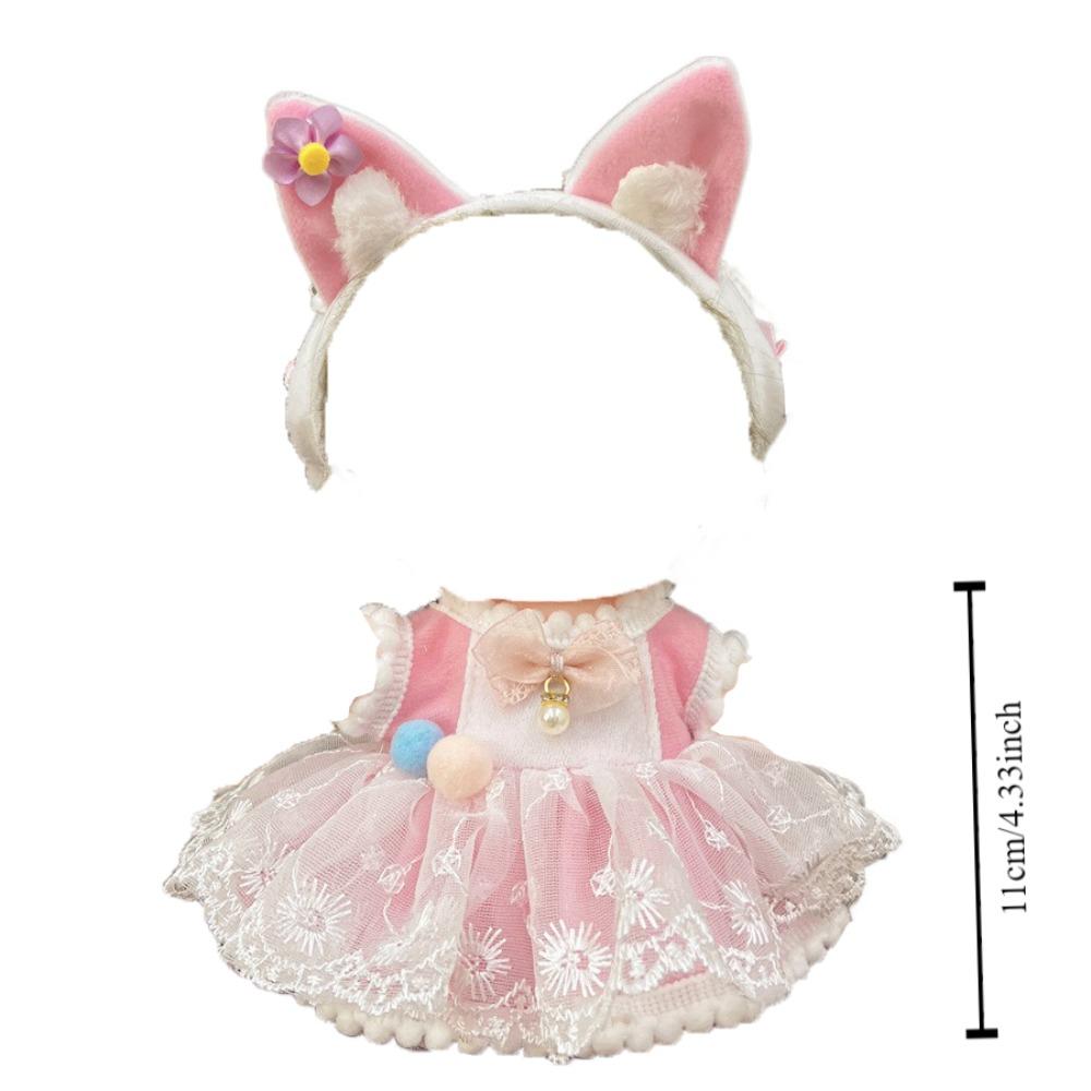 Princess Skirt 20cm Cotton Doll Dress Academic Style Plush Doll Clothes Doll Accessories