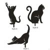 Black Cat Stake Garden Statue Decor Lovers Gifts Stainless Steel and Lawn for